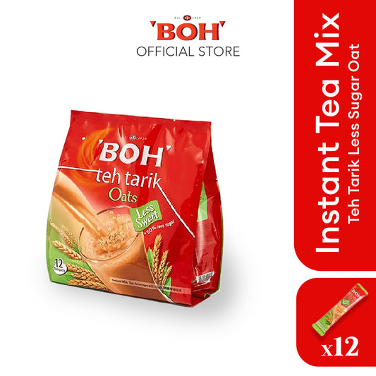 BOH Tea Trà sữa kéo BOH ít đường - Yến mạch (12's)